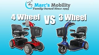 Comparing a 3Wheel vs 4Wheel Mobility Scooters  How to Decide  Full Review [upl. by Lorine]