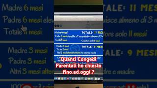 Calcolo dei Congedi Parentali utilizzati fin qui [upl. by Crudden359]