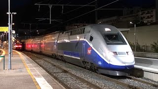 Départ d’un TGV Duplex en gare d’Annecy [upl. by Clevie]