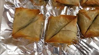 Cuisine Adventures Spanakopita Handmade Spinach amp Feta Phyllo Triangles [upl. by Ammeg]