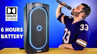 ZEBRONICS ROXOR PRO 120W party speaker with wireless mic detailed Review  Born Creator [upl. by Suirad]