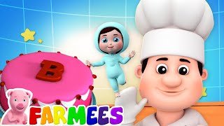 Pat a Cake Pat a Cake Bakers Man  Nursery Rhymes amp Children Songs  Farmees [upl. by Aitital]