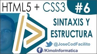 Tutoriales HTML5  CSS3  06 Sintaxis y Estructura de CSS3 [upl. by Eceinert246]