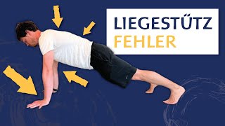 Liegestütz – Mach nicht diese 3 FEHLER Tutorial [upl. by Ierdna]