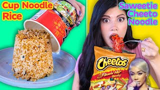 I tried weird TikTok Ramen Combo Hacks 🍜 [upl. by Nylorac]