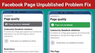 Facebook Page Unpublished Problem Solve। How to Fix Facebook Page Unpublished Problem [upl. by Nyrek354]