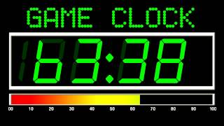 100 Seconds Countdown Digital Game Clock Version  Remix BBC Countdown  50FPS [upl. by Kloman]