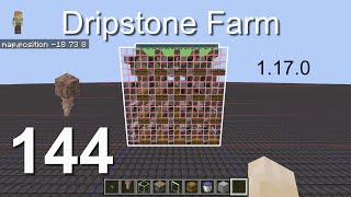 How to build a Stackable Dripstone Farm 1170  Minecraft Bedrock Tutorials144 [upl. by Gabe]