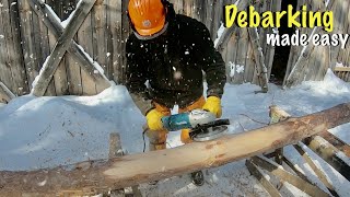 Log Debarking Has Never Been Easier Testing Log Peeler Disc [upl. by Enimsaj]