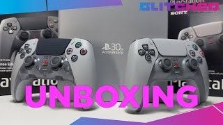 PlayStation 30th Anniversary DualSense Edge and DualSense Unboxing [upl. by Sydalg]