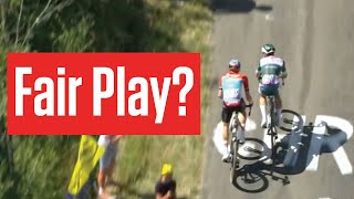 Jasper Philipsen FORCES RIVAL TO ROADSIDE In Stage 18 Of The Tour de France 2023 [upl. by Adella]