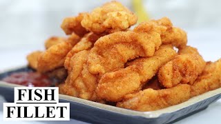 Fried Fish Fillet Recipe With Sauce  Cream Dory Fish Fillet [upl. by Derdle]