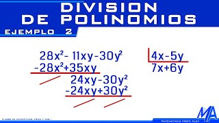 División de polinomios  Ejemplo 2 [upl. by Ybreh379]