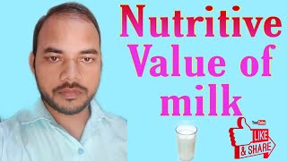 Nutritive Value of milk [upl. by Chinua690]