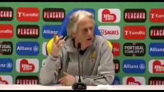 Jorge Jesus quotMas levaste com um PAUquot [upl. by Nauhs313]