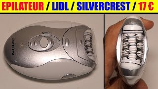 epilateur lidl silvercrest sans fil batterie ou secteur cordless epilator Epiliergerät [upl. by Nivram]