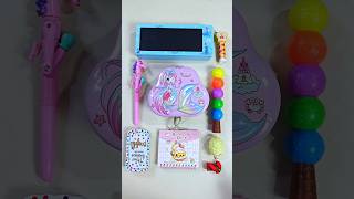 fantastic stationery items LED board pencil box piggy bank pencil sharpener stationey unboxing [upl. by Hallvard209]