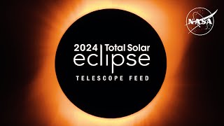 2024 Total Solar Eclipse Through the Eyes of NASA Telescope Feed [upl. by Atinot254]