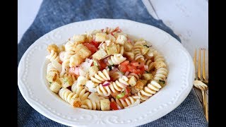 Bruschetta Inspireret Pastasalat  Nem Frokost Eller Madpakke  One Kitchen DK [upl. by Zerimar]