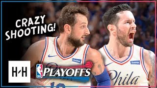 JJ Redick amp Marco Belinelli Full Game 1 Highlights 76ers vs Heat 2018 Playoffs  53 Pts Combined [upl. by Herman738]