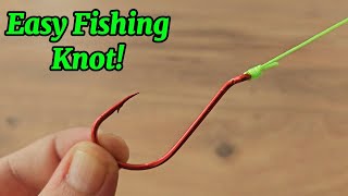 How to tie a fishing hook easily [upl. by Aihtnyc759]