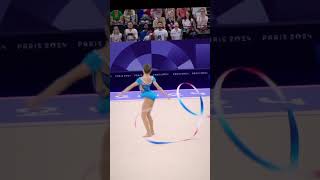 ✨NIKOLOVA Stiliana ✨Ribbon 🎗️ rhythmicgymnastics olympics games paris2024 gymnast ribbon [upl. by Wrigley]