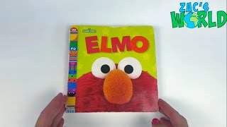 Elmo Sesame Street board book read aloud  Books for preschool  learn to read  English  UK [upl. by Gimble]