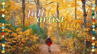 fall artist vlog ༄˖°🍂ೃ [upl. by Fariss]