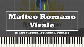 Matteo Romano  Virale piano tutorial Sanremo 2022 [upl. by Edouard633]