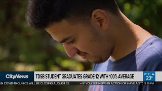 TDSB student graduates high school with 100 average [upl. by Teyugn]