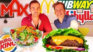 Vi köper alla nyttiga alternativ på MAX McDonalds Burger King Subway amp Sibylla [upl. by Juline95]