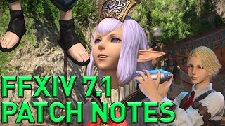 FFXIV  Patch 71 Preliminary Patch Notes Overview amp Thoughts [upl. by Amsed]