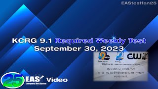 KCRG 91 Required Weekly Test September 30 2023 [upl. by Robertson]