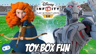 Merida and Ultron Disney Infinity 30 Toy Box Fun Gameplay [upl. by Aseneg416]