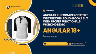 Angular 18 Ecommerce Store Website with Rough looks but with proper functionals working demo [upl. by Ardnoet151]