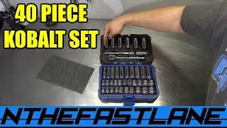 40 Piece Kobalt Ratchet Set Review [upl. by Creedon564]