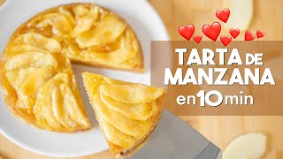 TARTA de MANZANA en MICROONDAS 🍏  en 10 minutos [upl. by Mareld589]