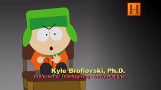 El profesor Kyle Día de acción de gracias Parte 1  South Park [upl. by Eislehc]