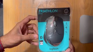 logitech  M720 TRIATHLON  MultiDevice Wireless Mouse with Hyperfast Scrolling  Unboxing [upl. by Jamieson]