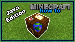 How to Craft and Use a Cartography Table Java Edition  Easy Minecraft Tutorial [upl. by Ardnasirk]