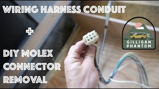 Electrical Conduit and How to Remove Molex Pins School Bus Conversion Ep 14 [upl. by Boggs]