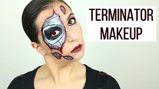 TERMINATOR MAKEUP TUTORIAL  HALLOWEEN 2019  World of BeautyCraft [upl. by Eatnuhs]