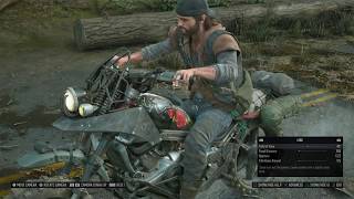 Deacons bike at beginning of Days Gone game in photo mode  PS4 2019 grey motorcycle biker aston [upl. by Falconer]