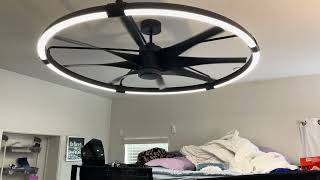 Craftmade Axel IndoorOutdoor Ceiling Fan  AXL57FB8 craftmadefans fandiego bedroomfan uniquefan [upl. by Norred]