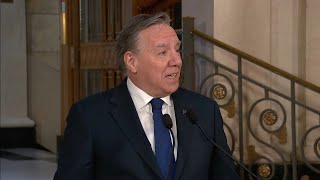 Le PM québécois François Legault et le PM français Gabriel Attal s’adressent aux médias à Québec [upl. by Adnaluy]