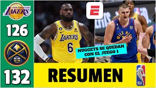 DE INFARTO LeBron James FALLÓ AL FINAL y Lakers perdieron vs Nuggets TRIPLE DOBLE de JOKIC  NBA [upl. by Sirred]