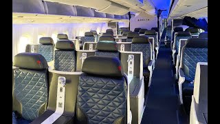 Delta 767300 76K cabin tour 4K [upl. by Ellinnet]