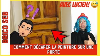 Comment décaper de la peinture sur une porte  Avec deux techniques [upl. by Eevets52]