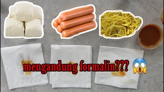 PRAKTIKUM UJI FORMALIN  Pada makanan menggunakan kunyit [upl. by Narruc]