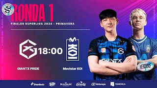 GIANTX PRIDE VS MOVISTAR KOI  RONDA 1  SUPERLIGA  PRIMAVERA 2024  LEAGUE OF LEGENDS [upl. by Che314]